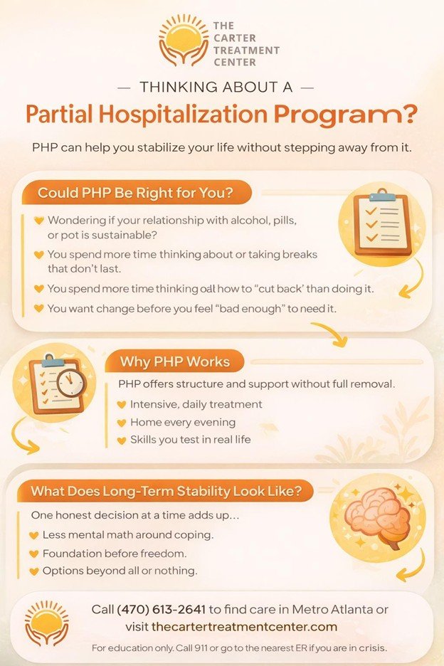infographic highlighting the connection between PHP and long term stability